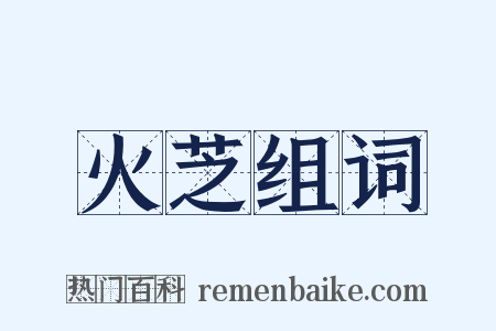 火芝组词是什么意思的图片